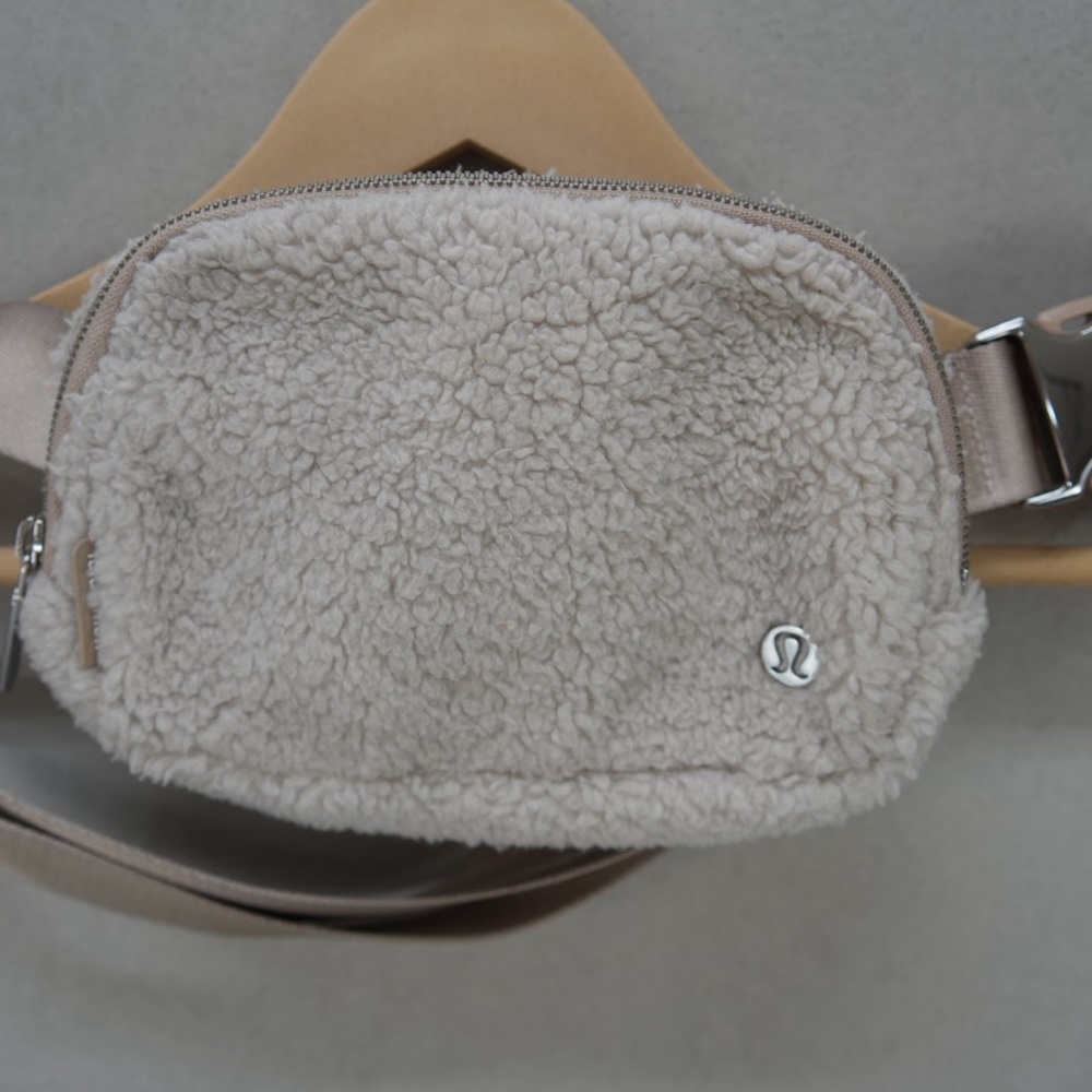 lululemon athletica Beige Sherpa Crossbody Bag